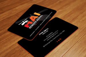 Business Card Design by Sarah Mathews for Remote Aerial Imagery | Design: #7053447