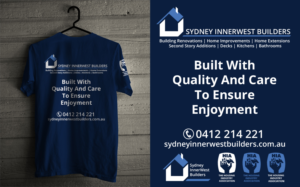 T-Shirt-Design von db1404 für Sydney Inner West Builders | Design #7072903