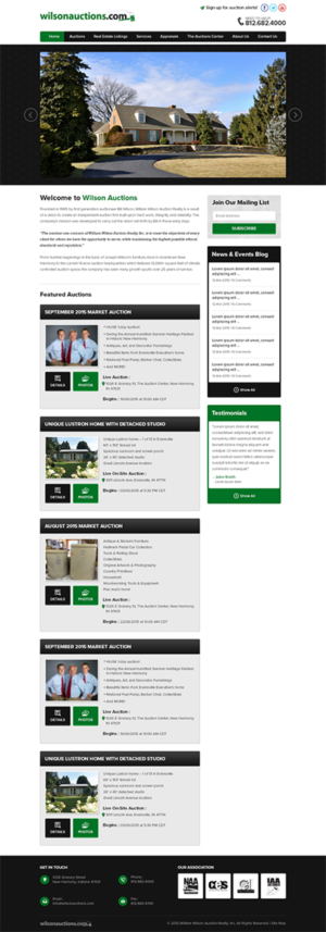 Web Design by RupalTechno for AuctionServices.com, Inc. | Design: #7037673