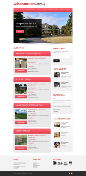 Web Design by pb for AuctionServices.com, Inc. | Design: #7034075