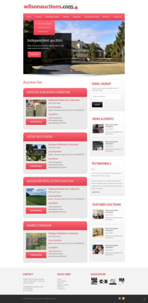 Web Design par pb pour AuctionServices.com, Inc. | Design #7034076