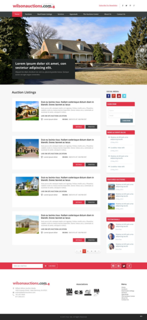 Web Design by pb for AuctionServices.com, Inc. | Design: #7034077