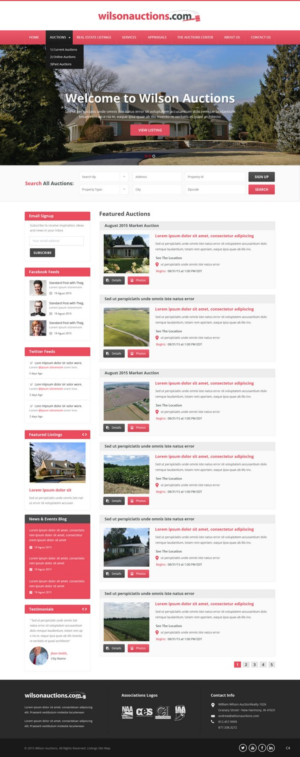 Web Design by pb for AuctionServices.com, Inc. | Design: #7034079