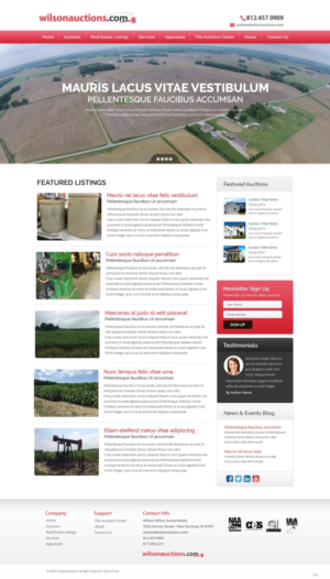 Web Design by pb for AuctionServices.com, Inc. | Design: #7034080