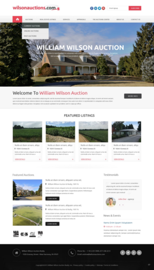 Web Design by pb for AuctionServices.com, Inc. | Design: #7034081