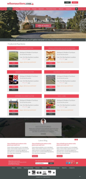 Web Design by pb for AuctionServices.com, Inc. | Design: #7046974