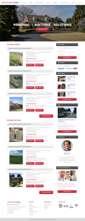 Web Design by pb for AuctionServices.com, Inc. | Design: #7046975