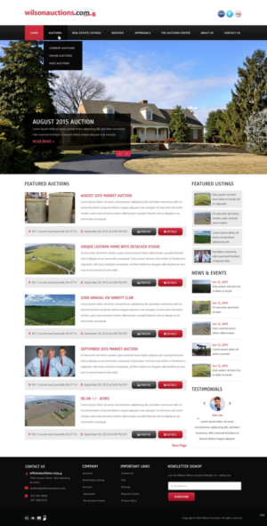 Web Design by pb for AuctionServices.com, Inc. | Design: #7046976
