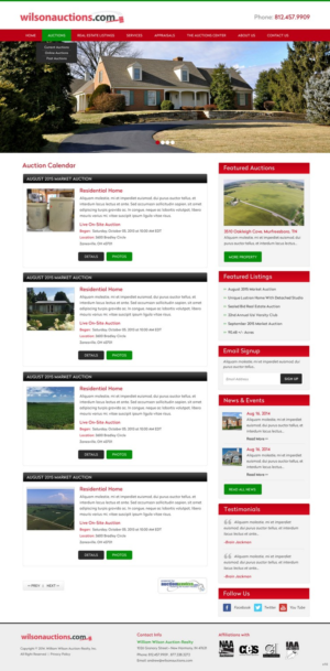 Web Design by pb for AuctionServices.com, Inc. | Design: #7046977