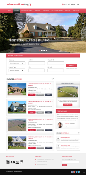 Web Design by pb for AuctionServices.com, Inc. | Design: #7046978