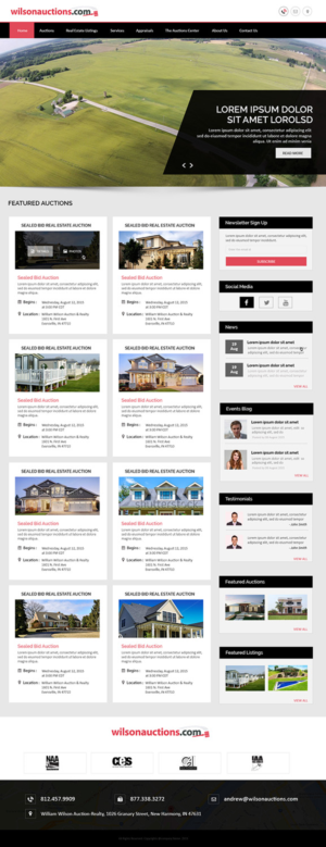 Web Design by Creations Box 2015 for AuctionServices.com, Inc. | Design: #7043425