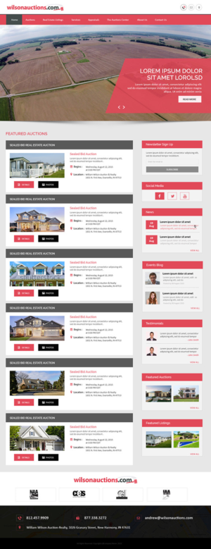 Web Design by Creations Box 2015 for AuctionServices.com, Inc. | Design: #7043438