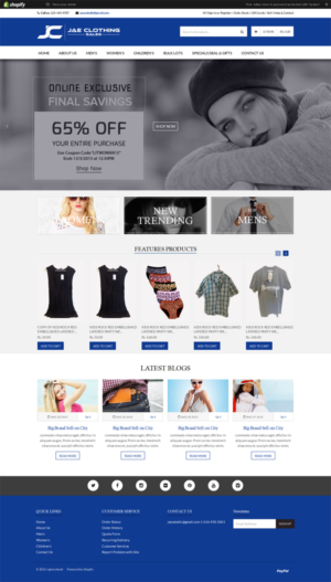 Diseño de Shopify por alexend para JAE Sales LLC | Diseño: #7116675