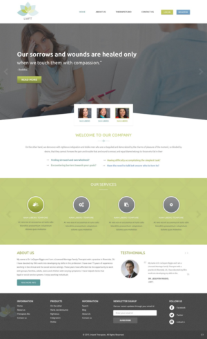 Web Design par pb pour Kenneth Riggio | Design : #7046683