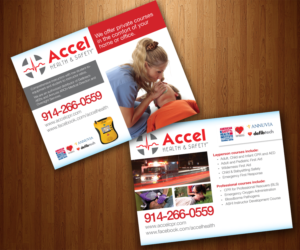 Two flyers for a CPR and first aid training center | Flyer-Design von Rohan Alexander