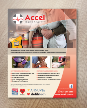 Two flyers for a CPR and first aid training center | Flyer-Design von alex989