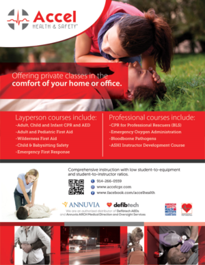 Two flyers for a CPR and first aid training center | Flyer-Design von alessandroevge
