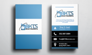 Business Card Design by Sasa Slijepcevic for BKTS Electronics | Design: #7021255