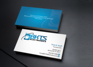 Business Card Design by Creations Box 2015 for BKTS Electronics | Design: #7030080