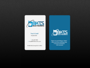 Business Card Design by Creations Box 2015 for BKTS Electronics | Design: #7030089