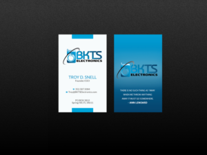Business Card Design by Creations Box 2015 for BKTS Electronics | Design: #7031228