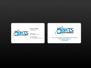 Business Card Design by Creations Box 2015 for BKTS Electronics | Design: #7031229