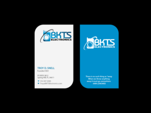Business Card Design by Creations Box 2015 for BKTS Electronics | Design: #7031258