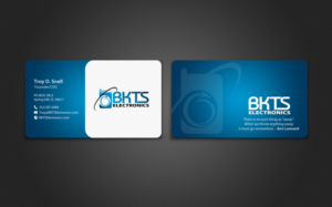 Business Card Design by chandrayaan.creative for BKTS Electronics | Design: #7027447