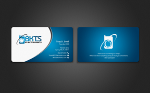 Business Card Design by chandrayaan.creative for BKTS Electronics | Design: #7027448