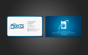 Business Card Design by chandrayaan.creative for BKTS Electronics | Design: #7027451
