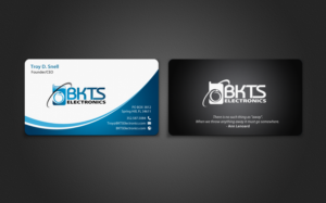 Visitenkarten-Design von chandrayaan.creative für BKTS Electronics | Design: #7027452