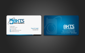 Business Card Design by chandrayaan.creative for BKTS Electronics | Design: #7027475