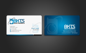 Business Card Design by chandrayaan.creative for BKTS Electronics | Design: #7028369