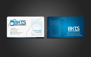 Visitenkarten-Design von chandrayaan.creative für BKTS Electronics | Design: #7028370