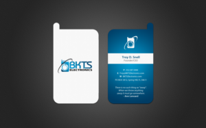 Business Card Design by chandrayaan.creative for BKTS Electronics | Design: #7029664