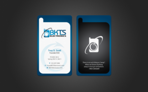 Visitenkarten-Design von chandrayaan.creative für BKTS Electronics | Design: #7029665