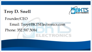 Business Card Design by KeysGraphicDesign for BKTS Electronics | Design: #7021361