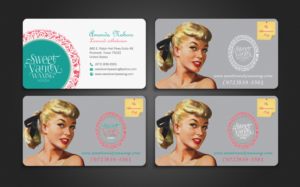 Visitenkarten-Design von chandrayaan.creative für Sweet Vanity Waxing Boutique | Design: #7092372
