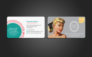 Visitenkarten-Design von chandrayaan.creative für Sweet Vanity Waxing Boutique | Design: #7092378