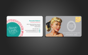 Visitenkarten-Design von chandrayaan.creative für Sweet Vanity Waxing Boutique | Design: #7092379