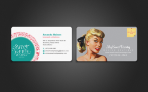 Visitenkarten-Design von chandrayaan.creative für Sweet Vanity Waxing Boutique | Design: #7102048
