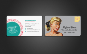 Visitenkarten-Design von chandrayaan.creative für Sweet Vanity Waxing Boutique | Design: #7102130