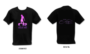 Cailee Rae t-shirt for concert merchandise | Diseño de Camiseta por Expert Designer
