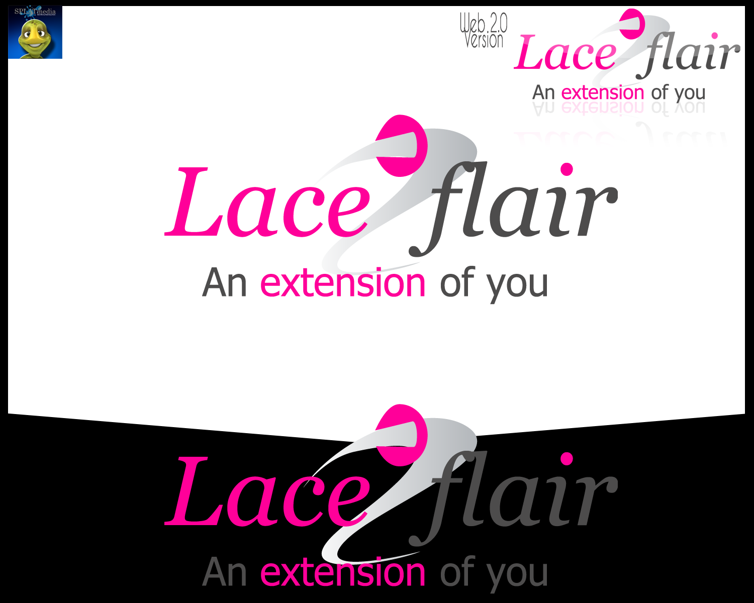 Logo Design by SPLATmedia for Laceflair | Design #370760