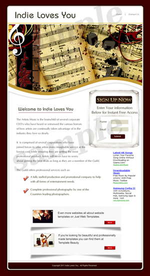 Web Design by pb for this project | Design: #365083