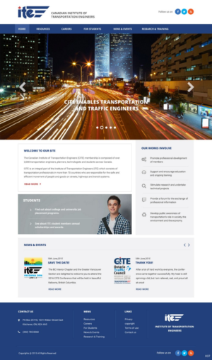 Web Design by pb for Canadian Institute of Transportation Engineers | Design: #7062224