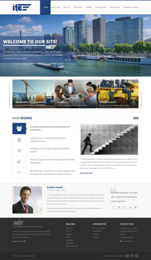 Web Design by pb for Canadian Institute of Transportation Engineers | Design: #7062225