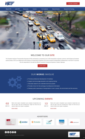 Web Design by pb for Canadian Institute of Transportation Engineers | Design: #7066364