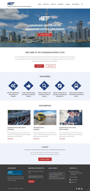 Web Design by pb for Canadian Institute of Transportation Engineers | Design: #7066365