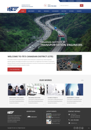 Web Design by pb for Canadian Institute of Transportation Engineers | Design: #7066367
